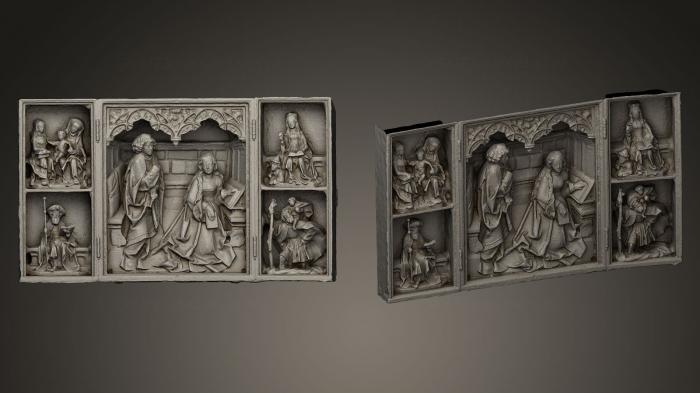 High reliefs and bas-reliefs, historical and religious (GRLFH_0370) 3D model for CNC machine